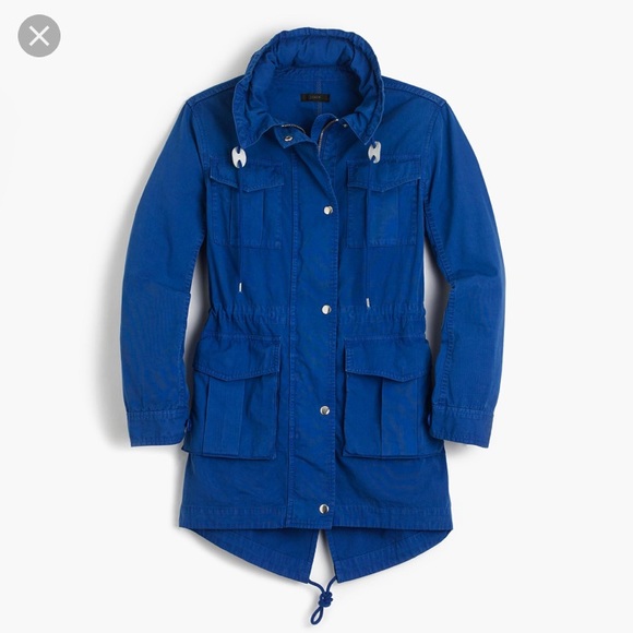 J. Crew Jackets & Blazers - J Crew Blue Fatigue Jacket